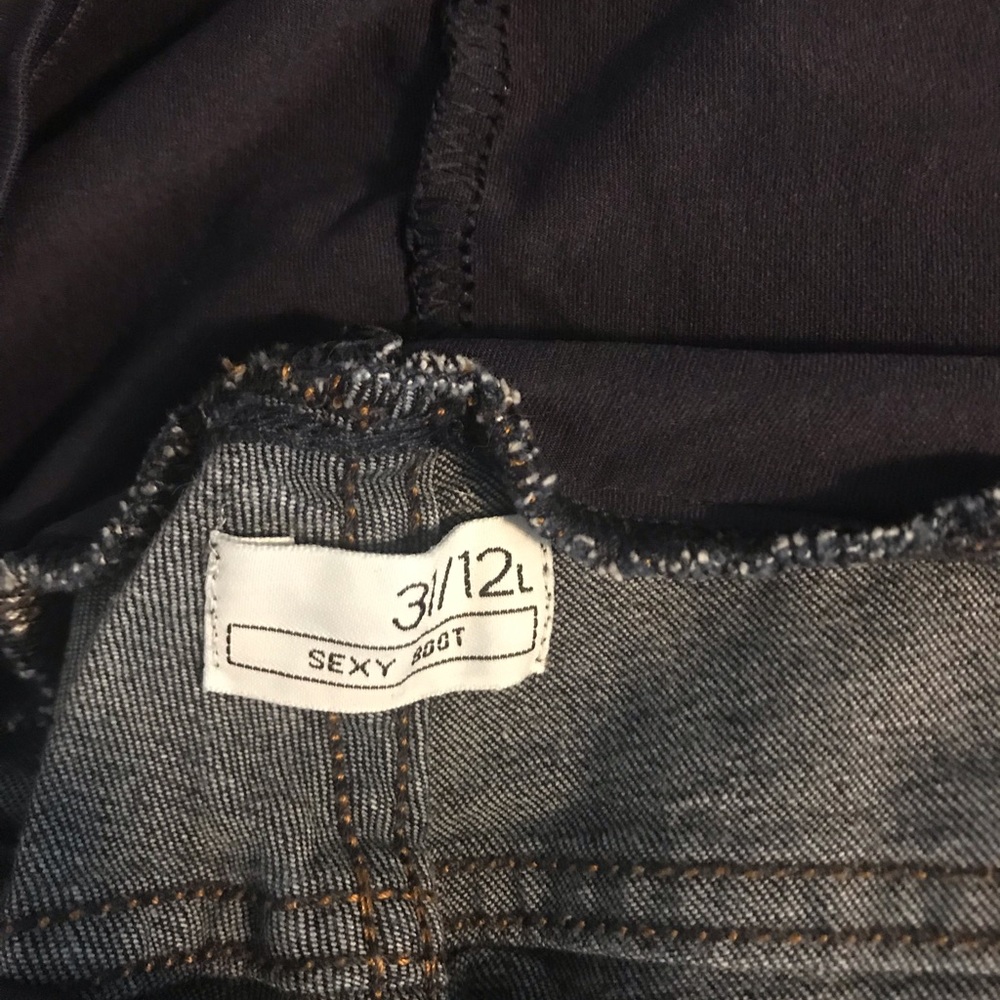 Gap maternity jeans long dark denim bootcut